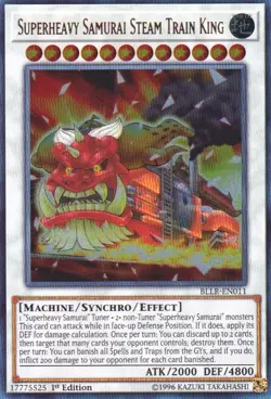Superheavy Samurai Steam Train King - BLLR-EN011 - Ultra Rare - 1st Edition - Li - Image 1