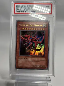 Yu-Gi-Oh! Slifer the Sky Dragon GBI-001 Game Boy Advance Ultra Rare PSA 5 - Image 2