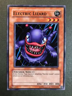 Yugioh Electric Lizard MRD-048 Unlimited Edition Common NM - Image 1