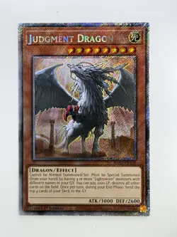 Yugioh! Judgment Dragon RA03-EN196 Platinum Secret Rare 1st Edition Gem Mint 💎 - Image 2