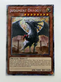 Yugioh! Judgment Dragon RA03-EN196 Platinum Secret Rare 1st Edition Gem Mint 💎 - Image 3