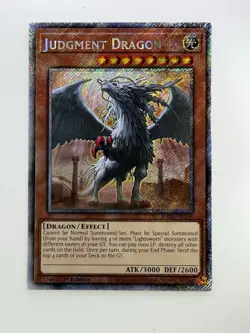 Yugioh! Judgment Dragon RA03-EN196 Platinum Secret Rare 1st Edition Gem Mint 💎 - Image 5