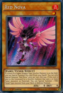 Yugioh Red Nova DRL3-EN017 Secret Rare 1st Edition - Image 1