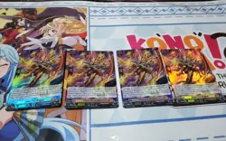 FEUER FREI DRAGON X 4 FOIL PR CARDFIGHT VANGUARD ENGLISH - Image 1