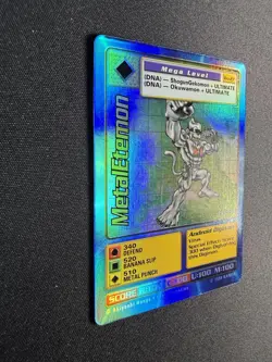 1999 MetalEtemon Bo-27 Series 1 Booster Digimon Card NM Battle Bandai Holo Foil - Image 3