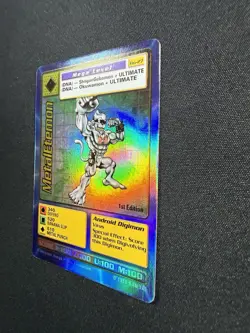 1999 MetalEtemon Bo-27 Series 1 Booster Digimon Card NM Battle Bandai Holo Foil - Image 4