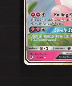 Wigglytuff GX 42/68 Hidden Fates Ultra Rare Holo Pokemon Card NM - Image 5