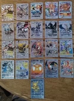 2024 Pokemon Silver Foil Fan Art Lot Of 21 Cards - Image 1