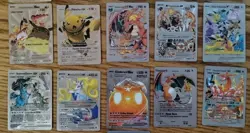 2024 Pokemon Silver Foil Fan Art Lot Of 21 Cards - Image 3
