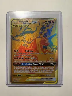 Pokemon TCG Reshiram Charizard GX Sun & Moon SM247 Holo Promo Card NM Condition - Image 1
