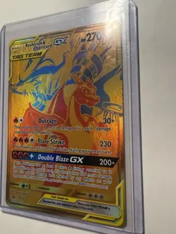 Pokemon TCG Reshiram Charizard GX Sun & Moon SM247 Holo Promo Card NM Condition - Image 2