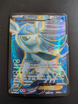 Glaceon EX 116/124 Fates Collide NEAR MINT Full Art Ultra Rare Pokemon Card - Image 1