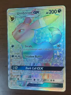 Umbreon GX Full Art Holographic Rainbow SM Base Set 154/149 Pokemon Cards TCG - Image 4