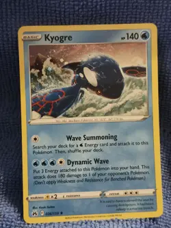 Pokemon TCG Kyogre 036/159 2023 Crown Zenith Cosmos (Swirl) Holo Rare Card - NM - Image 1