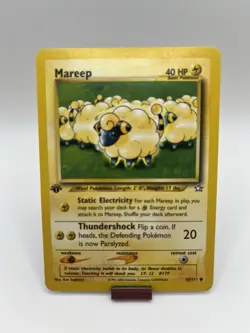 Mareep 65/111 1st Edition Neo Genesis Pokemon Card Vintage - Image 1