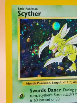 Scyther Base Set 2 Holo Rare No. 17/130 Pokemon Card - 2000 SWIRL - Image 2