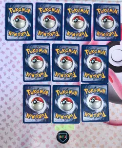 10 Card Vintage Pokemon Lot - STARTERS ONLY - Base Set 2 & Jungle -⚡🔥💧 - Image 2
