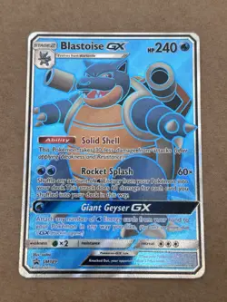 Blastoise GX SM189 NM Full Art Promo Rare Pokemon Card - Image 2