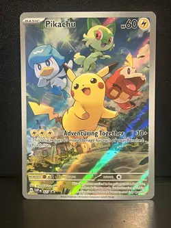 Pokemon Pikachu 027 - SV: Scarlet & Violet Holo Foil Promo Card (SVP) - Image 1