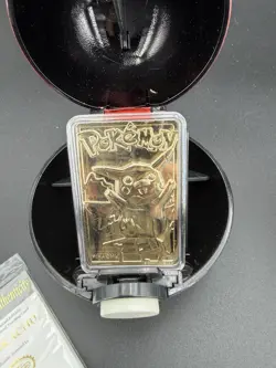 Pokemon Vintage 1999 23K Gold Plated Card Burger King Limited Edition Pikachu - Image 2