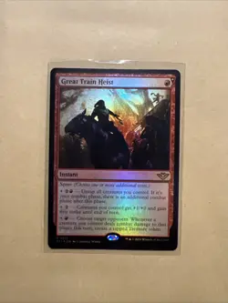 MTG Great Train Heist OTJ 0145 R NM FOIL - Image 1