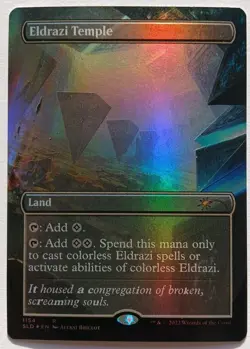 1x- Eldrazi Temple, Foil :NM/M, Rare, Land Secret Lair magic mtg Free Shipping! - Image 1