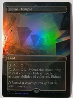 1x- Eldrazi Temple, Foil :NM/M, Rare, Land Secret Lair magic mtg Free Shipping! - Image 4