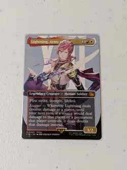 MTG Lightning, Army of One - Borderless - Final Fantasy NM - Image 1