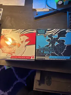 Pokemon Black Bolt and White Flare Elite Trainer Box ETB Set of 2 - Image 1