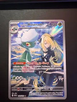 Pokemon TCG Cynthia's Roserade Holo Card 184/182 Sv10: Destined Rivals - Image 1
