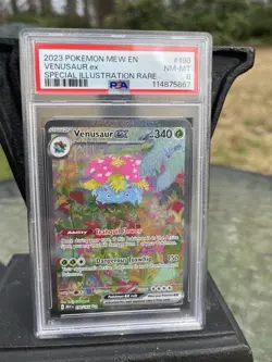Pokemon TCG Scarlet & Violet 151 Ivysaur Full Art 167/165 PSA 8 - Image 1