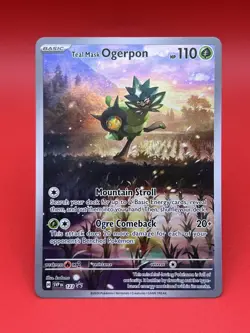 Pokemon TCG ~ Teal Mask Ogerpon ~ # 123 Black Star Promo Illustration Rare : NM - Image 1