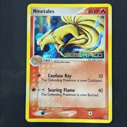 Ninetales 38/106 EX Emerald Stamped Reverse Holo Rare 2005 Pokemon - LP- MP - Image 1