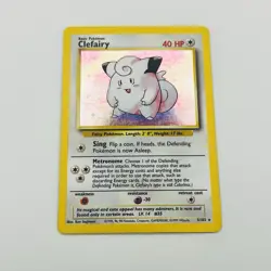 Pokemon - Clefairy 5/102 Holo - Base Set LP (Tracked Shipping) - Image 2