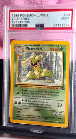 Pokemon Victreebel #30/64 (1999) Non-Holo 1st Edition Jungle GRADED PSA 9 - Image 1
