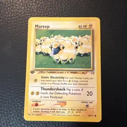 1st Edition Mareep 65/111 Pokemon TCG Neo Genesis WOTC 2000 Vintage LP+ * - Image 1