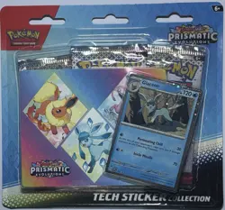 Pokemon TCG Scarlet Violet Prismatic Evolutions Tech Sticker Collection Glaceon - Image 1