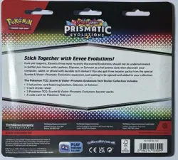 Pokemon TCG Scarlet Violet Prismatic Evolutions Tech Sticker Collection Glaceon - Image 2