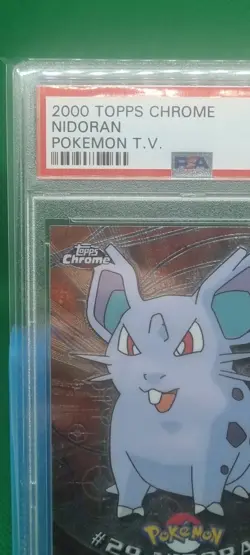 PSA 10 Gem Mint 2000 TOPPS CHROME POKEMON T.V #29 NIDORAN Vintage Graded English - Image 3