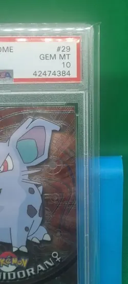 PSA 10 Gem Mint 2000 TOPPS CHROME POKEMON T.V #29 NIDORAN Vintage Graded English - Image 4