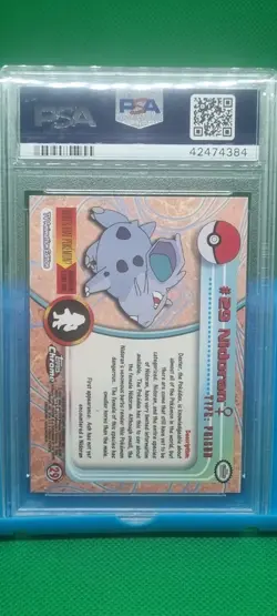 PSA 10 Gem Mint 2000 TOPPS CHROME POKEMON T.V #29 NIDORAN Vintage Graded English - Image 5