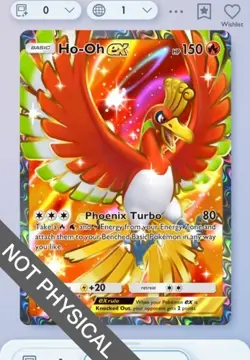 Pokemon TCG POCKET - Ho-oh Full Art 2⭐, Wisdom of Sea and Sky, English - Image 1