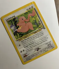 Pokemon TC Lickitung 16/18 Southern Islands Heavily Played - Image 2