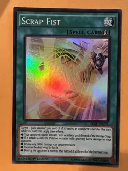 Yu-Gi-Oh! Scrap Fist SDSE-EN024 1st Edition Super Rare NM - Image 1