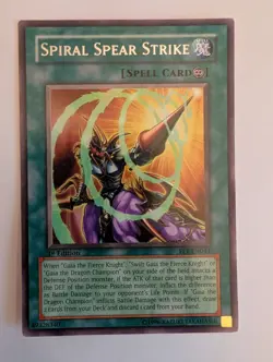 YUGIOH - SPIRAL SPEAR STRIKE - FET - 1ST ED - LP - RARE - Image 1