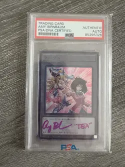 Yugioh Tea Gardner Amy Birnbaum Signed Token PSA Dark Magician Girl Yu-Gi-Oh - Image 1