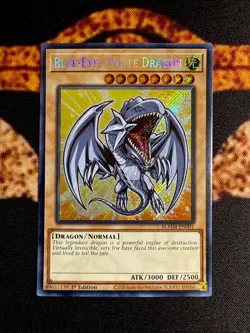 YUGIOH • BLUE EYES WHITE DRAGON • SECRET RARE • BLMM-EN001 • 1st EDITION • NM - Image 1