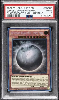 2022 1ST ED #EN180 THE WINGED DRAGON OF RA-SPHERE MODE PSA 9 - Image 1