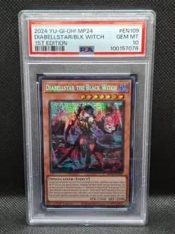 2024 PSA 10 YUGIOH MP24 25TH SECRET RARE DIABELLSTAR THE BLACK WITCH - Image 1