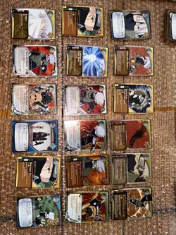 Naruto TCG CCG Hatake Kakashi Foil 2002 18 Card Lot Card Rares Full Art Gold - Image 1